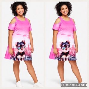 NWT justice cold shoulder dress